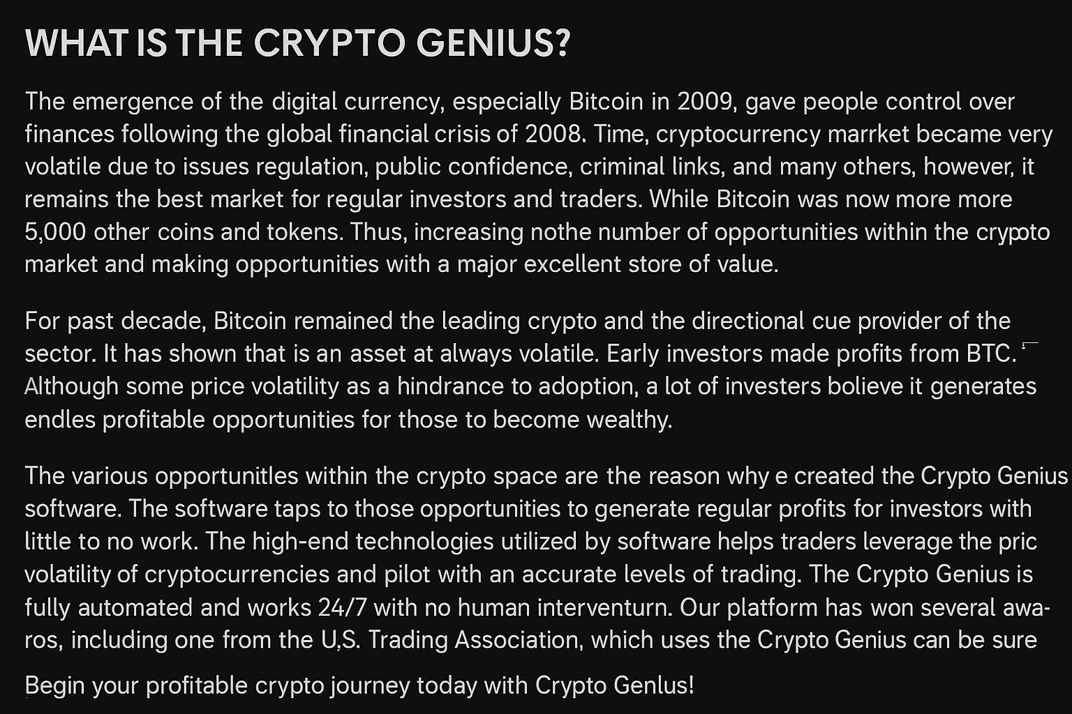 Crypto Genius Review Scam or Legit